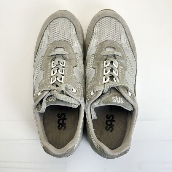 SAS Tour Mesh Sneakers Womens Sz 8.5 M Dust Gray Suede Tripad Comfort Shoes - Picture 6 of 8